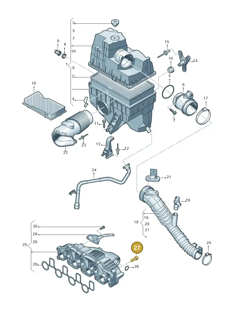 N91191201 — Volkswagen Caravelle (2015-2019) diagram 680129200, position 27