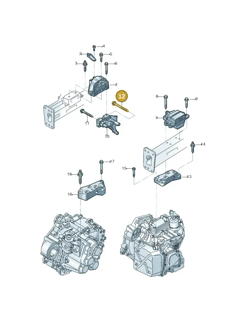 N91191601 — Volkswagen Jetta (2014-2017) diagram 801199410, position 12