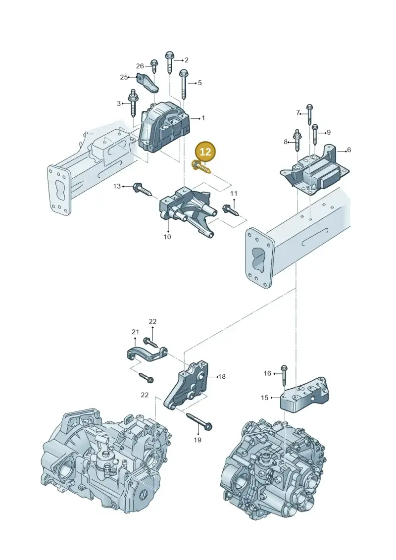 N91191601 — Volkswagen Caddy kombi (2015-2020) diagram 866199350, position 12