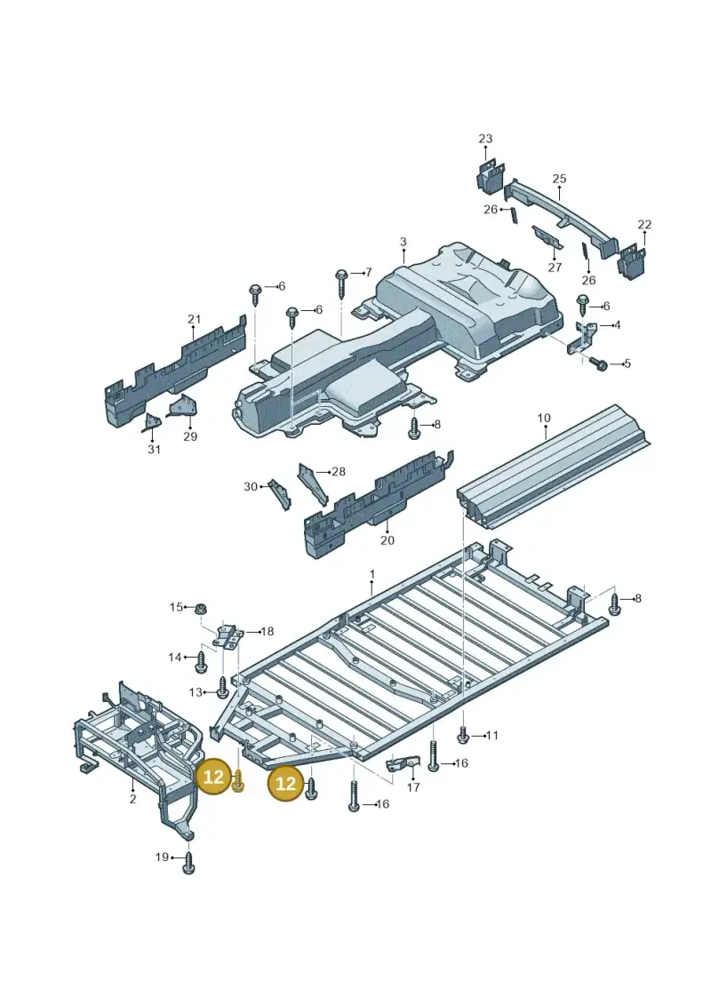 N91192201 — Volkswagen E-Crafter 35 (2018-2024) diagram 599804000, position 12