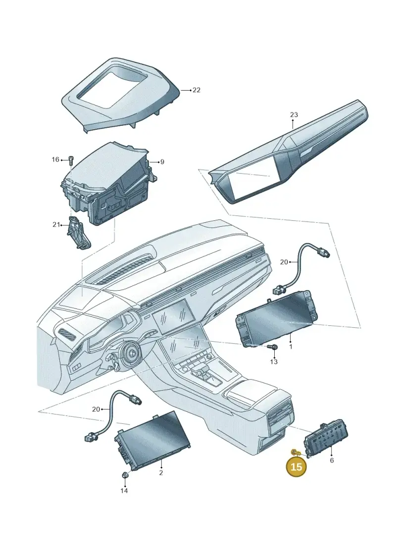 N91193901 — Audi RS Q8 (2019-2025) diagram 429919000, position 15