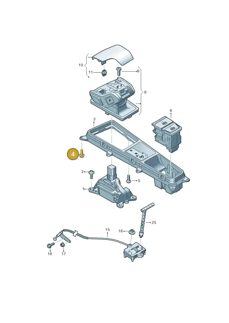 N91193901 — Audi RS6 Avant (2019-2025) diagram 435713100, position 4