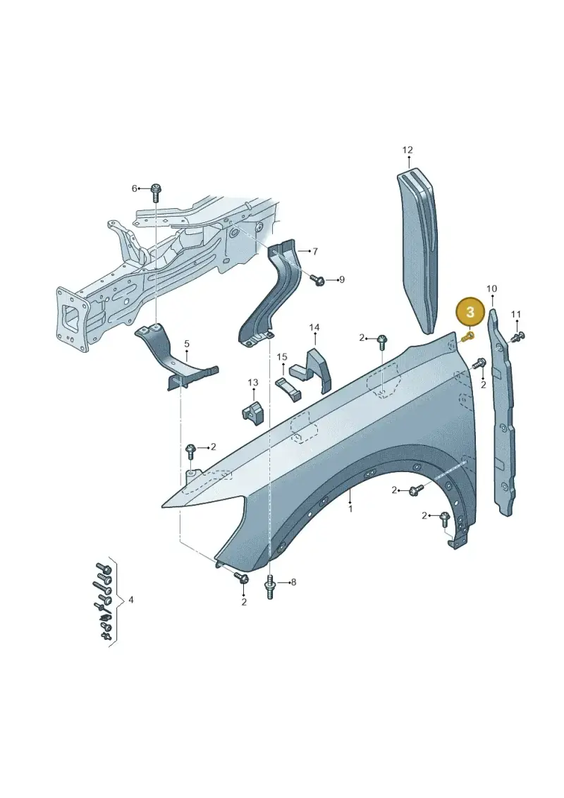 N91195801 — Audi RS Q3 Sportback (2019-2024) diagram 597821000, position 3