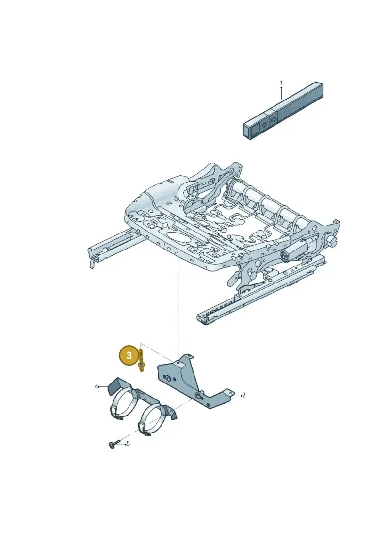 N91199501 — Volkswagen Jetta 1.4 (2017-2024) diagram 431860000, position 3