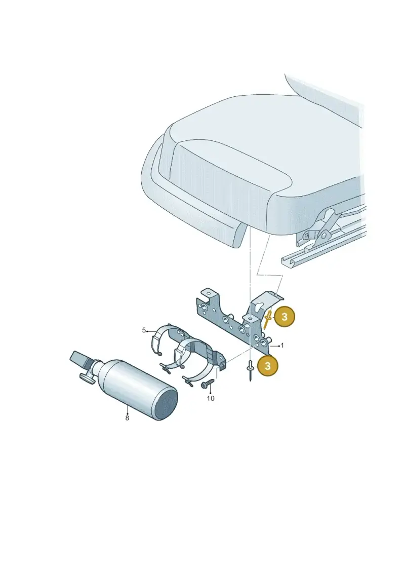 N91199501 — Volkswagen New Passat (2015-2022) diagram 691860250, position 3