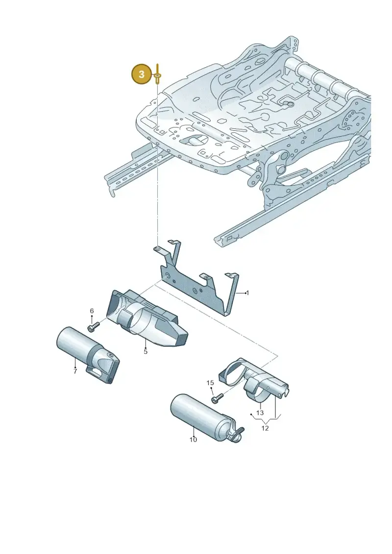 N91199501 — Volkswagen Tiguan 2.0 4Motion (2017-2024) diagram 884860250, position 3