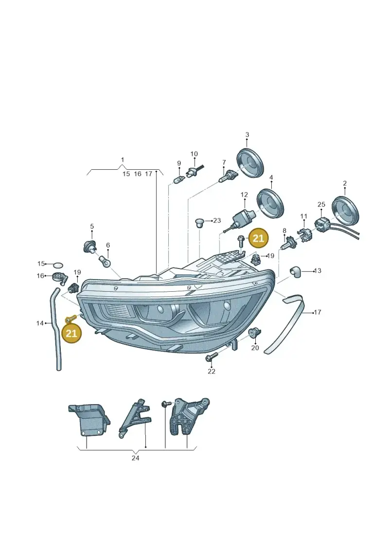 N91199601 — Audi A6 Avant (2012-2018) diagram 717941000, position 21