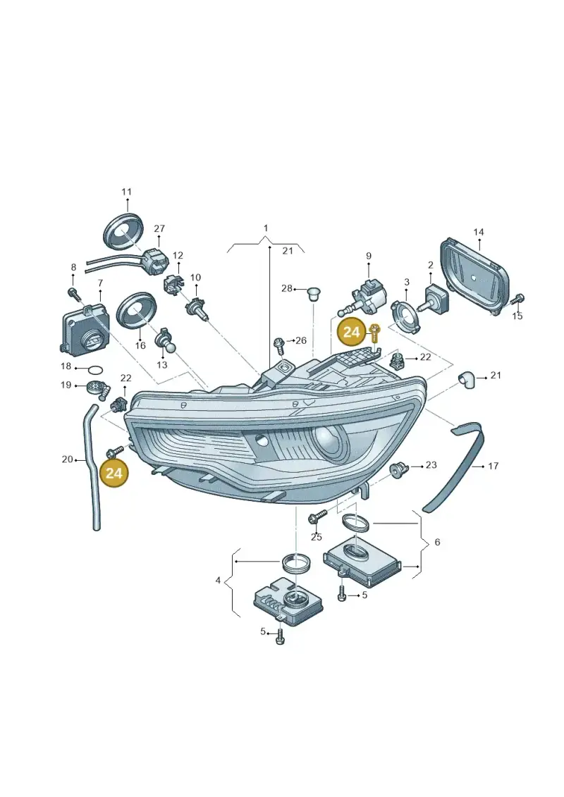 N91199601 — Audi RS6 Avant (2013-2018) diagram 717941100, position 24