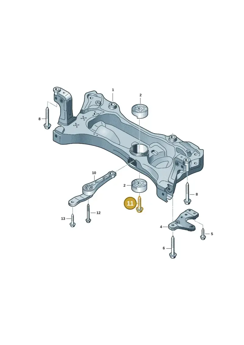 N91201001 — Volkswagen T-Roc convertible 1.5 (2019-2024) diagram 2gk199000, position 11