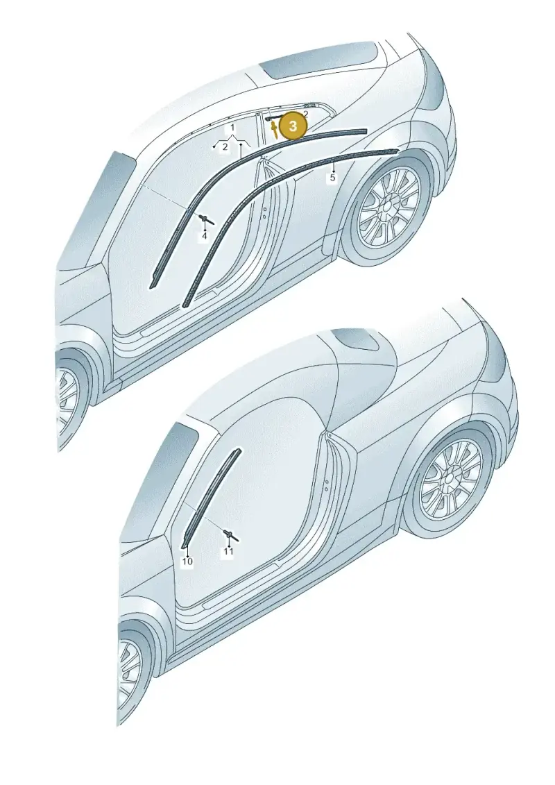 N91201401 — Audi TT RS (2016-2023) diagram 850853100, position 3+4+11