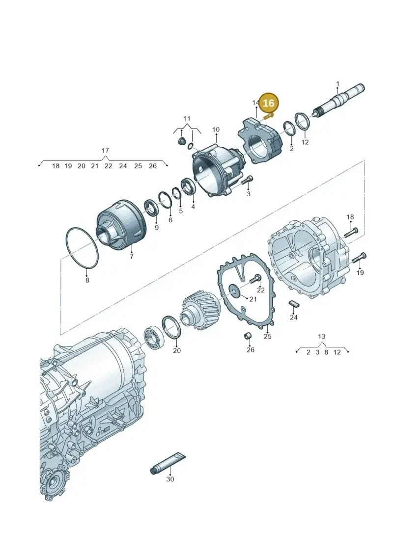 N91203204 — Volkswagen Touareg (2017-2023) diagram 787300520, position 16