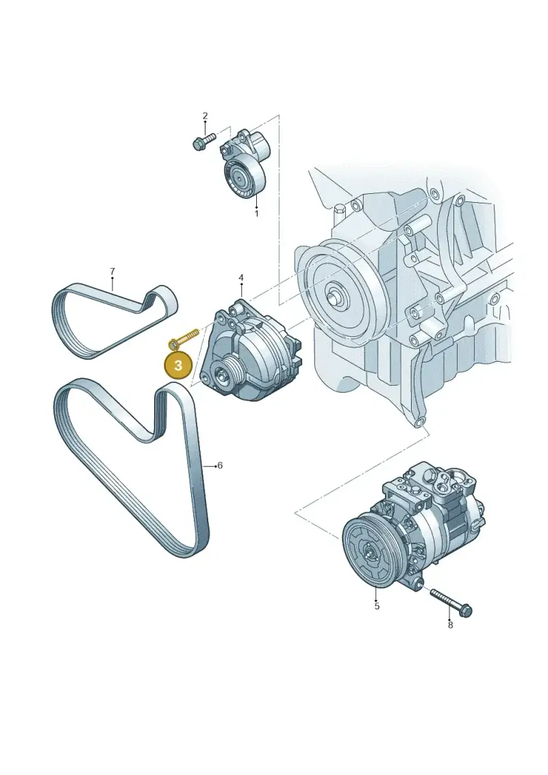 N91204501 — Volkswagen T-Roc convertible 1.5 (2019-2024) diagram 746903200, position 3