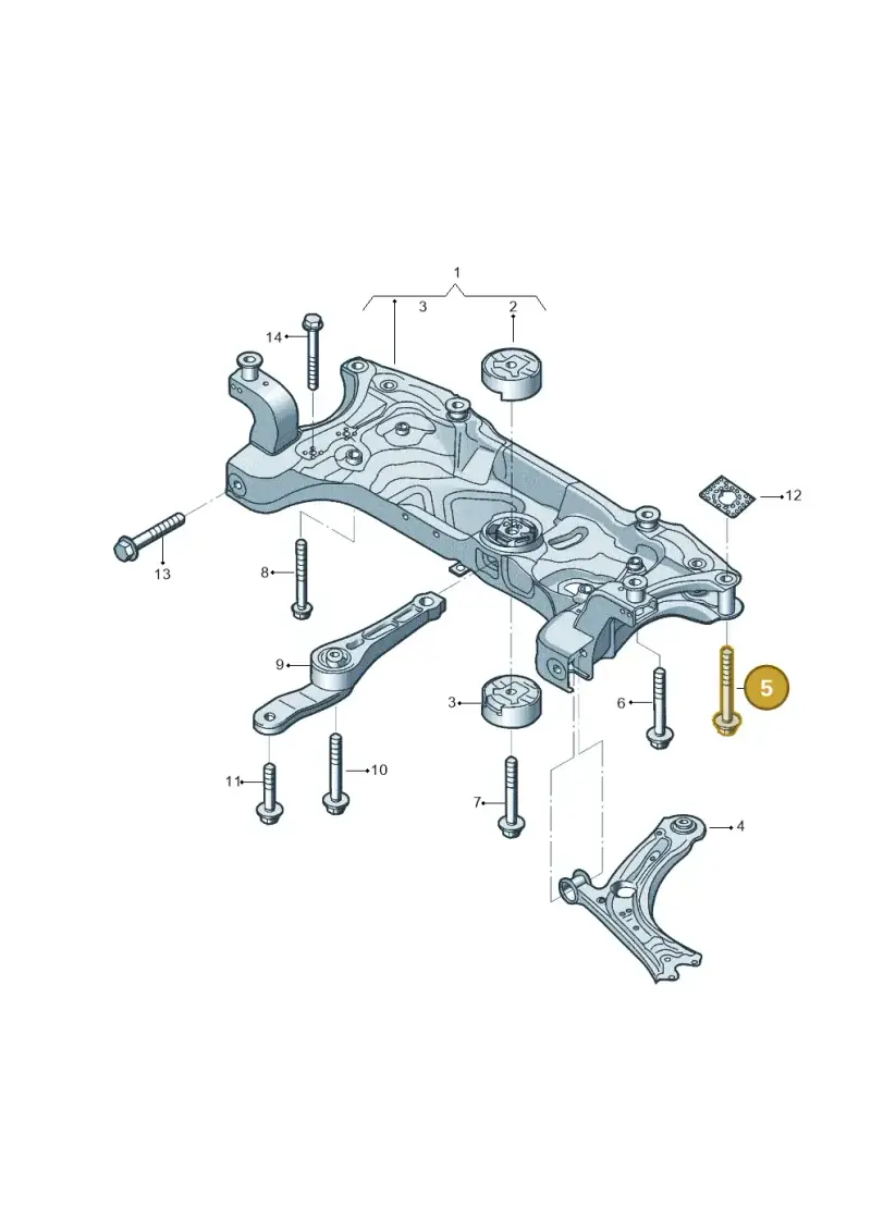 N91208401 — Volkswagen Beetle (2016-2019) diagram 801199050, position 5
