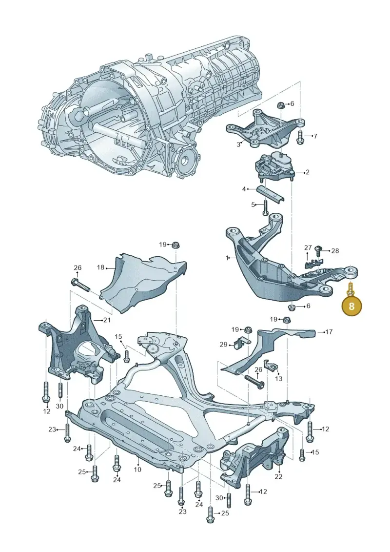 N91209701 — Audi Q5 (2016-2025) diagram 849399200, position 8