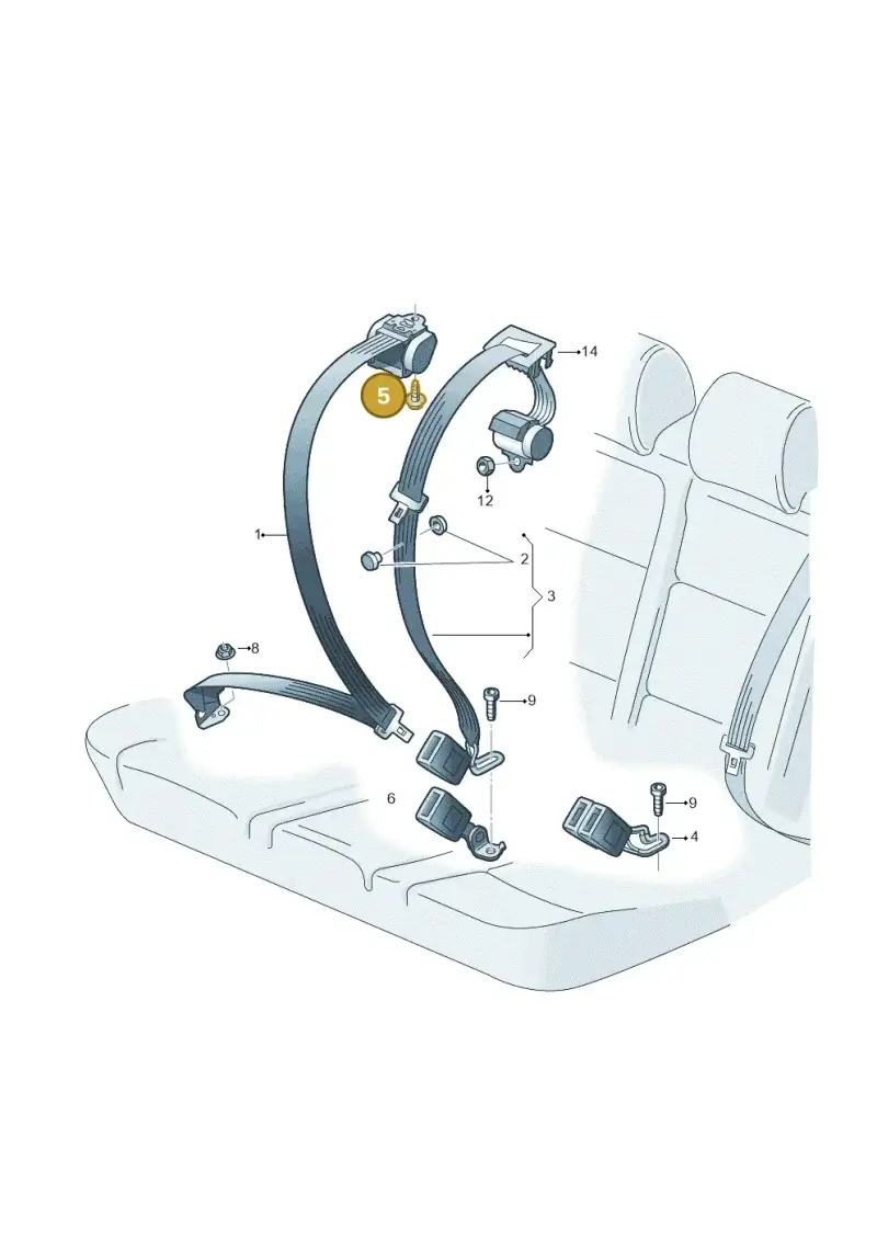 N91209801 — Volkswagen ID.4 Pro (2020-2023) diagram 10a857070, position 5