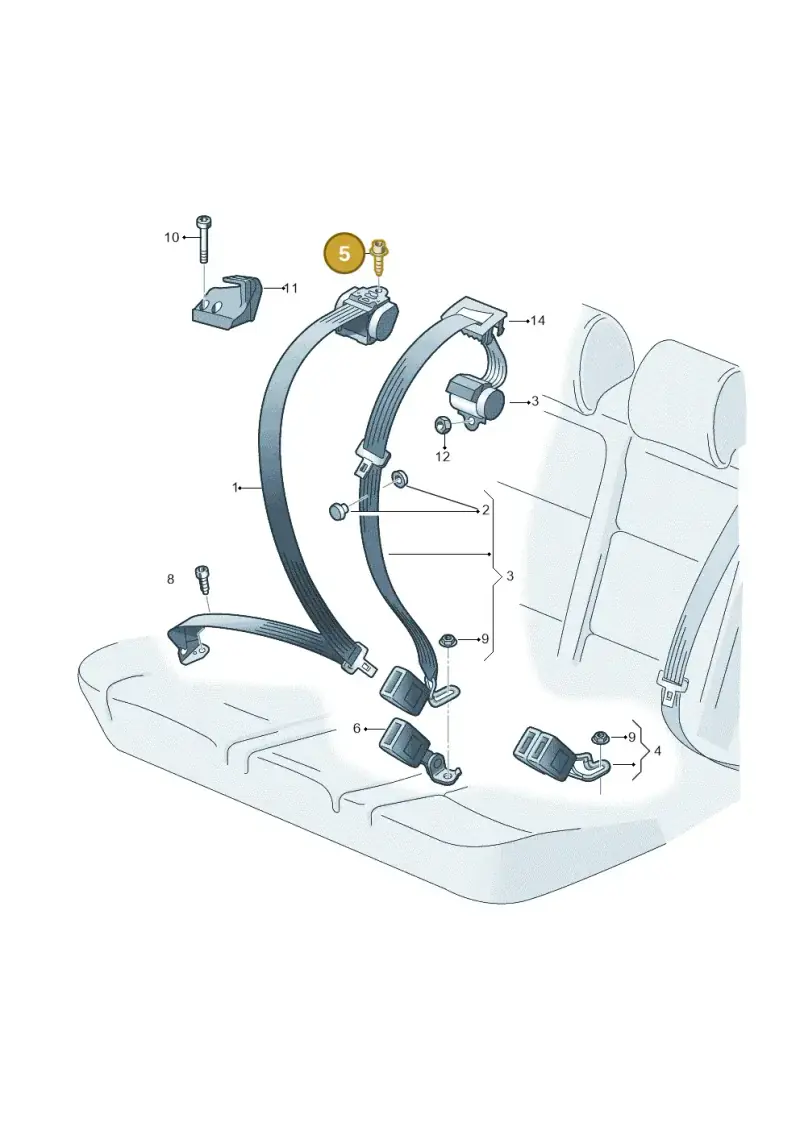 N91209801 — Volkswagen ID.7 Limousine Pro (2023-) diagram 746857700, position 5