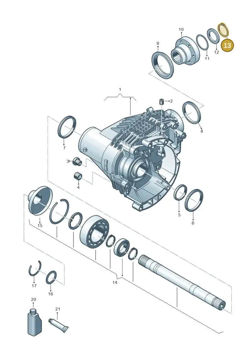 N91210801 — Volkswagen Transport. multivan (2019-2024) diagram 806409000, position 13