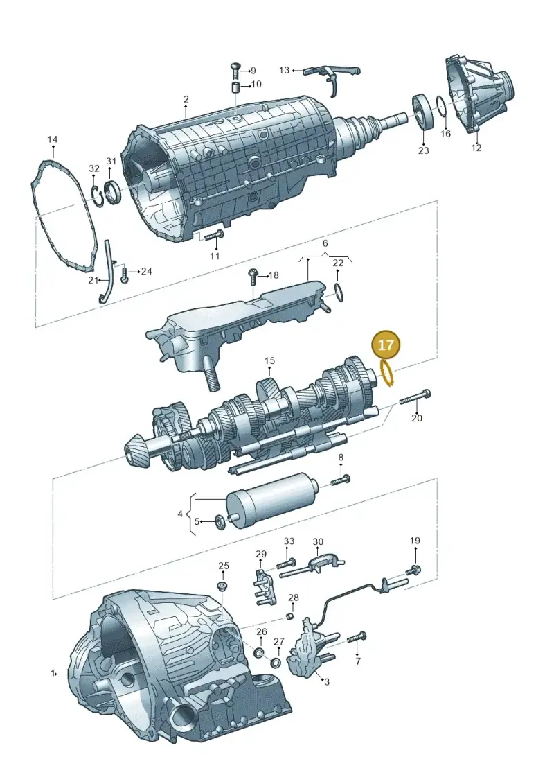 N91214701 — Audi A5 Sportback (2016-2025) diagram 849325860, position 17