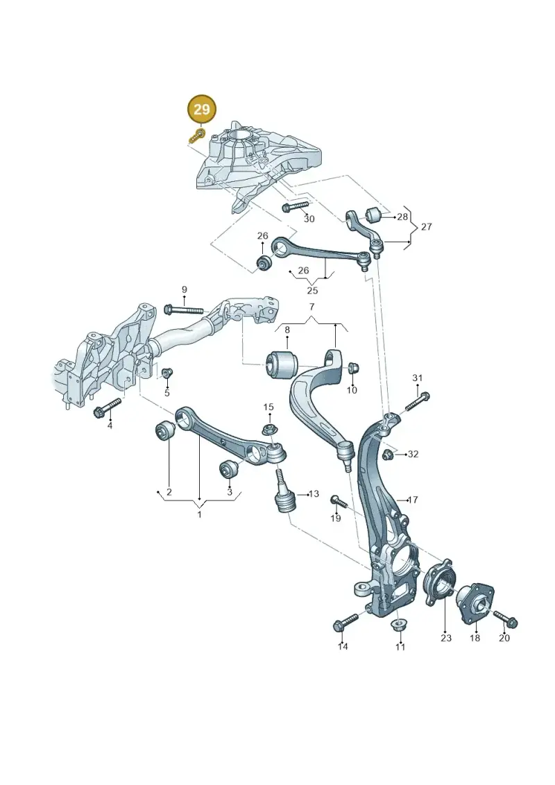 N91221601 — Volkswagen Touareg (2017-2023) diagram 439407000, position 29
