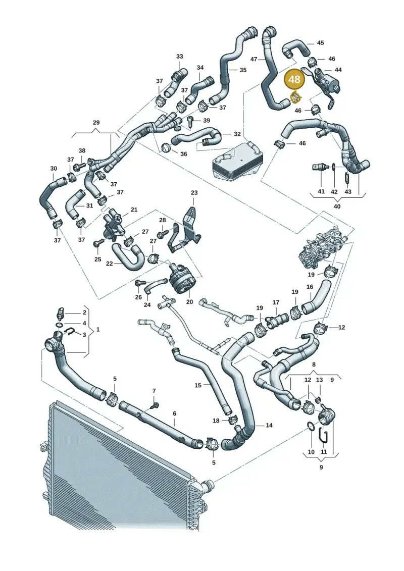N91225501 — Volkswagen Multivan (2021-) diagram 2ka121309, position 48