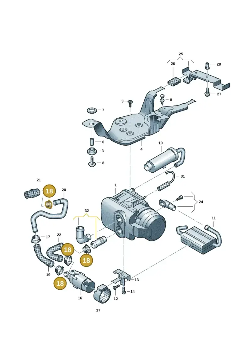 N91225501 — Volkswagen Transport. multivan (2019-2024) diagram 7em819710, position 18