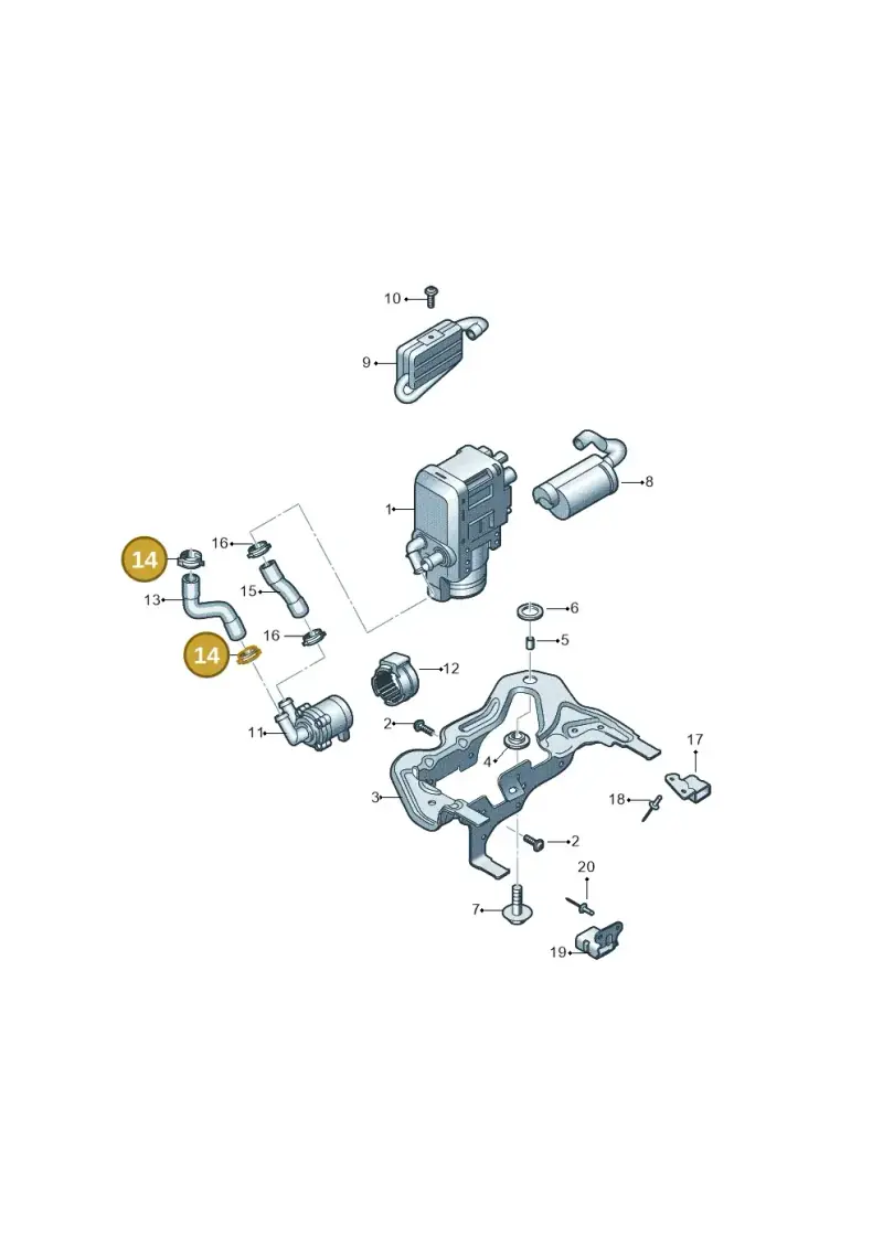 N91225501 — Volkswagen MAN TGE 55 (2016-2021) diagram 806819700, position 14