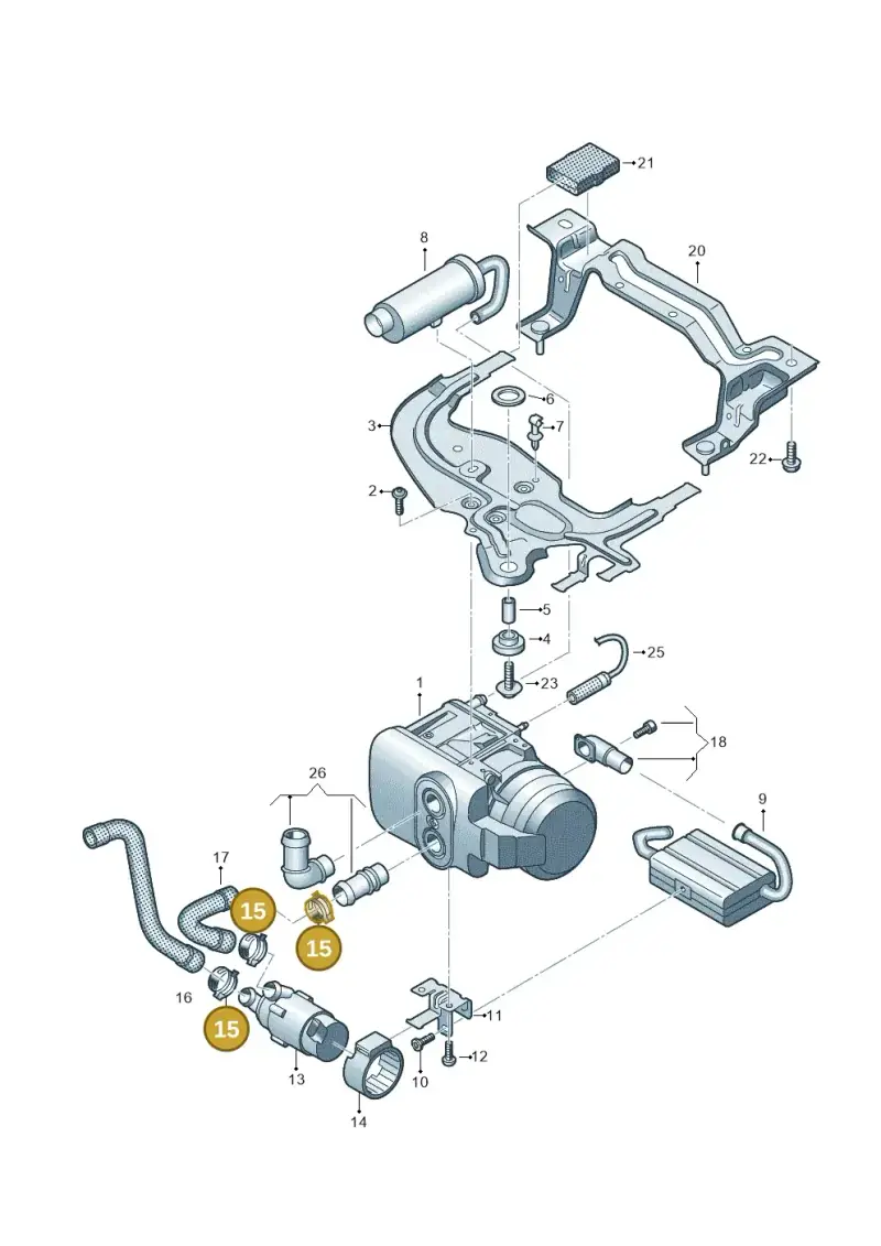 N91225501 — Volkswagen Transport. multivan (2019-2024) diagram 861819700, position 15