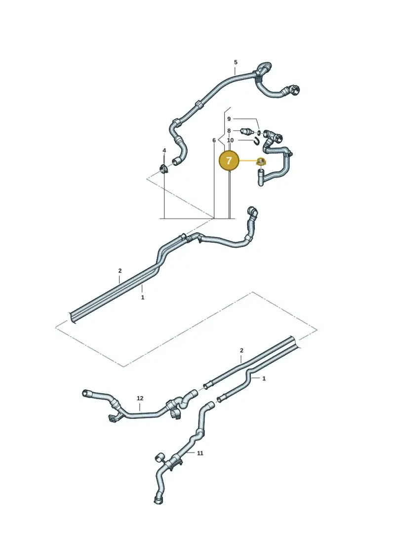 N91225501 — Volkswagen ID.7 Limousine Pro (2023-) diagram 10a121220, position 7