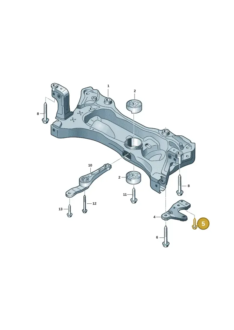 N91231201 — Volkswagen T-Roc convertible 1.5 (2019-2024) diagram 2gk199000, position 5