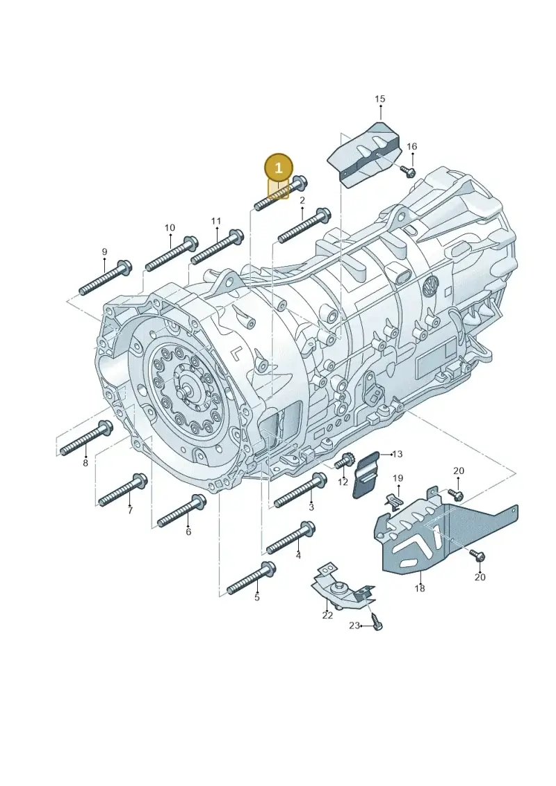 N91232501 — Volkswagen Amarok twin cab (2022-) diagram 894300850, position 1