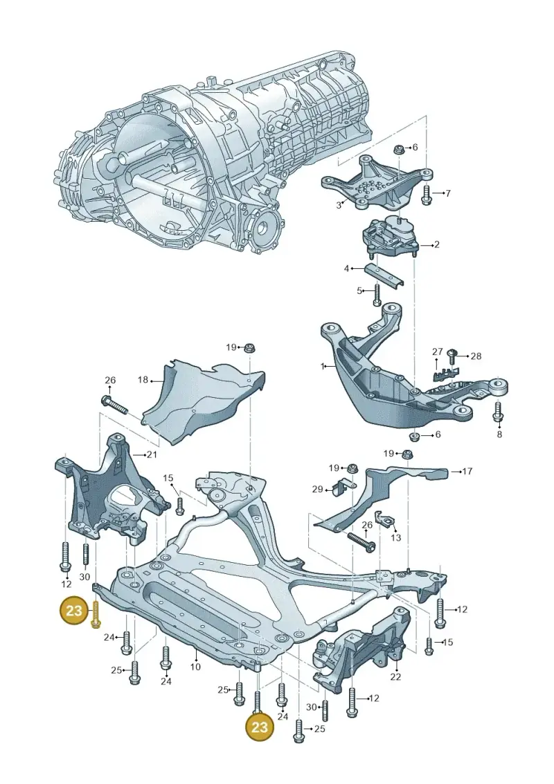 N91233101 — Audi A5 Sportback (2016-2025) diagram 849399200, position 23