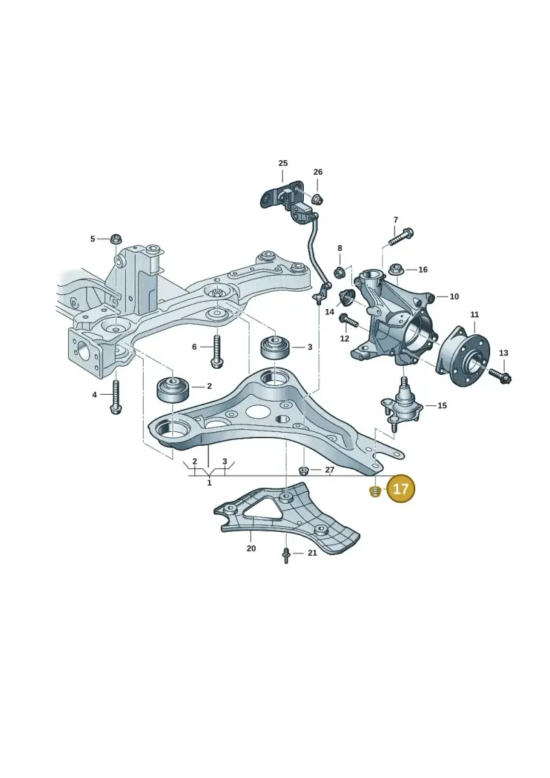N91233201 — Volkswagen ID.3 Pro (2019-2024) diagram 10a407000, position 17