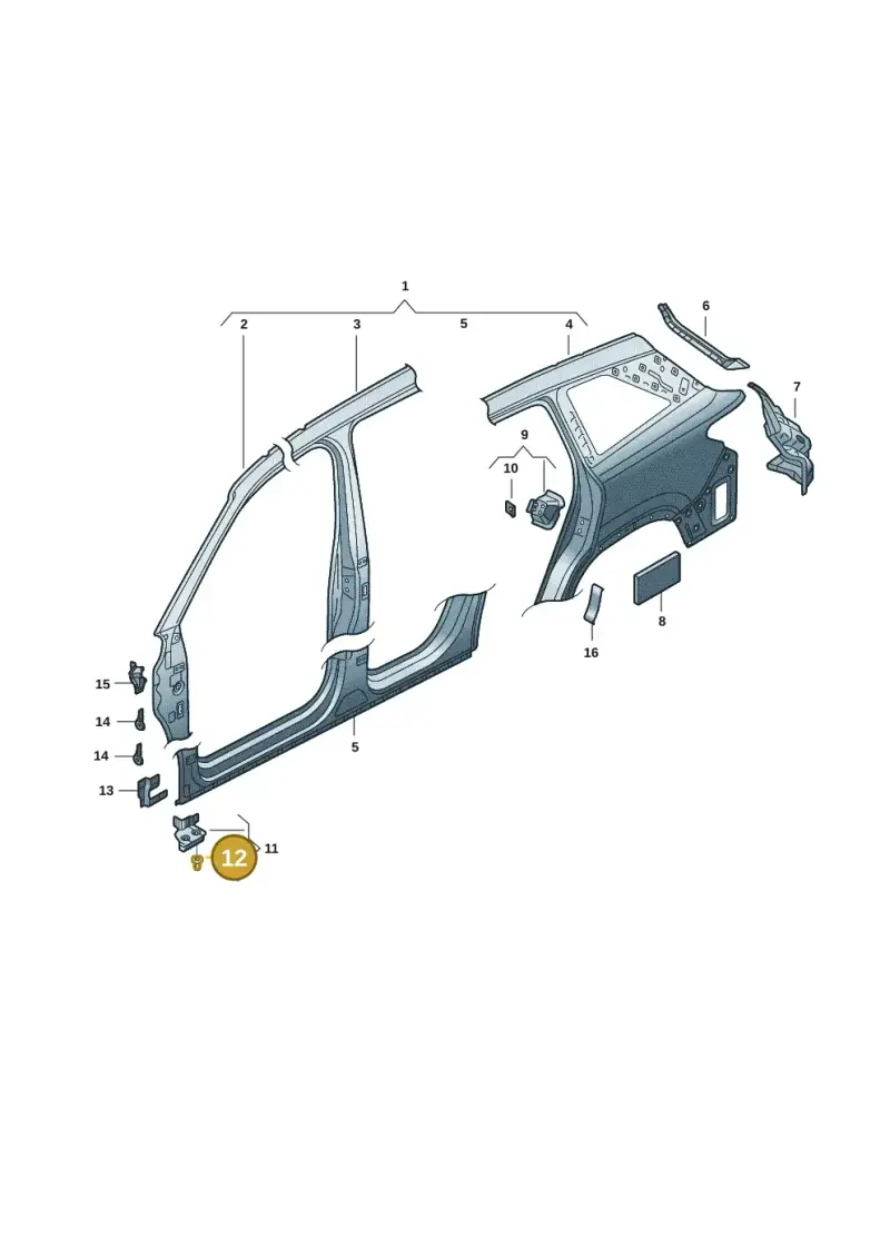 N91233401 — Skoda Kodiaq (2024-2024) diagram 57h809050, position 12