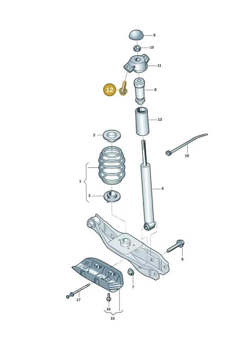 N91235901 — Volkswagen ID.6 X (2021-) diagram 12d511000, position 12