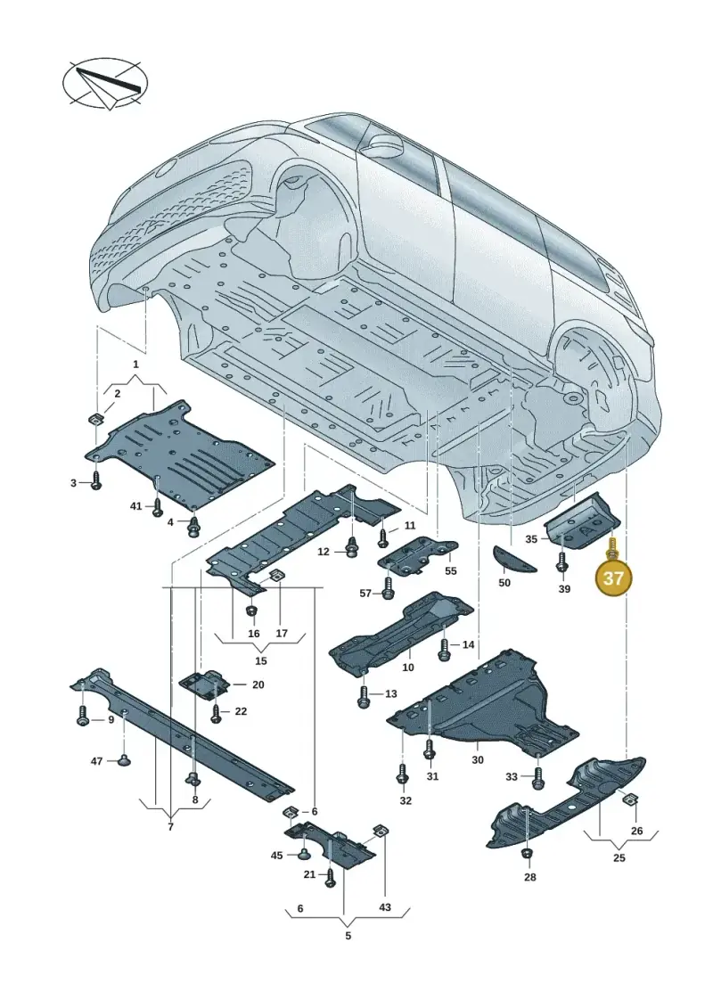 N91235901 — Volkswagen ID.Buzz (2022-) diagram 15a825000, position 37