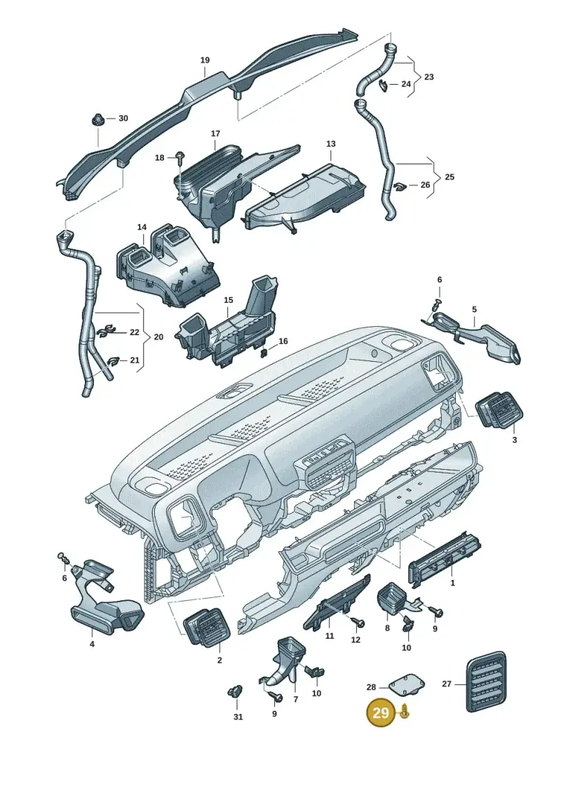 N91237801 — Volkswagen ID.Buzz (2022-) diagram 15a819300, position 29