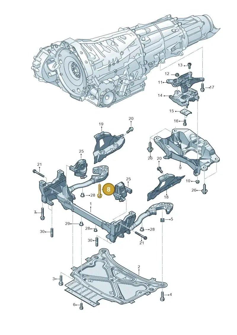N91237901 — Volkswagen Touareg (2017-2023) diagram 859399700, position 8