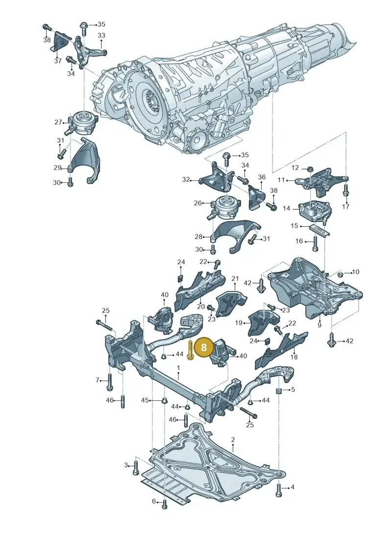N91237901 — Volkswagen Touareg (2017-2023) diagram 859399800, position 8