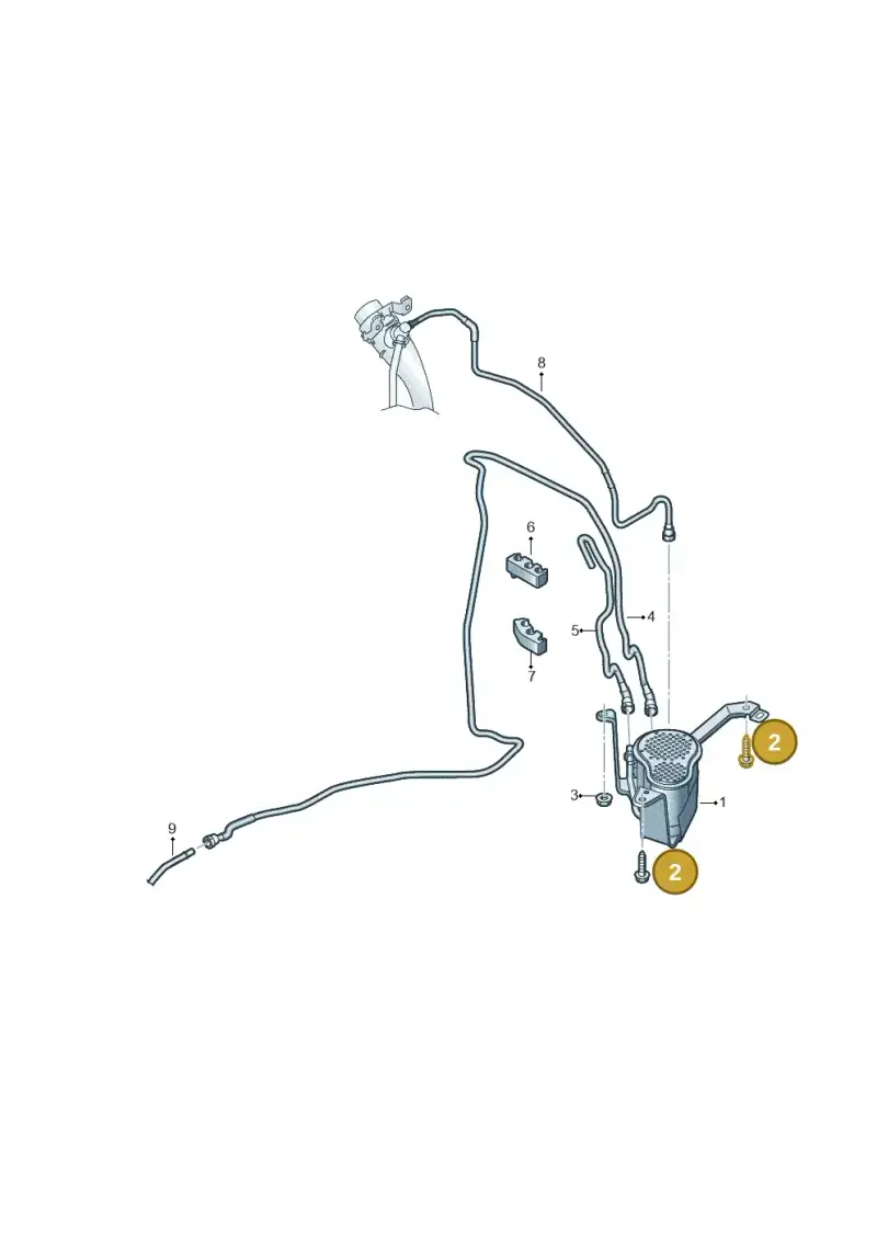 N91243601 — Audi Q5 (2016-2025) diagram 896201800, position 2