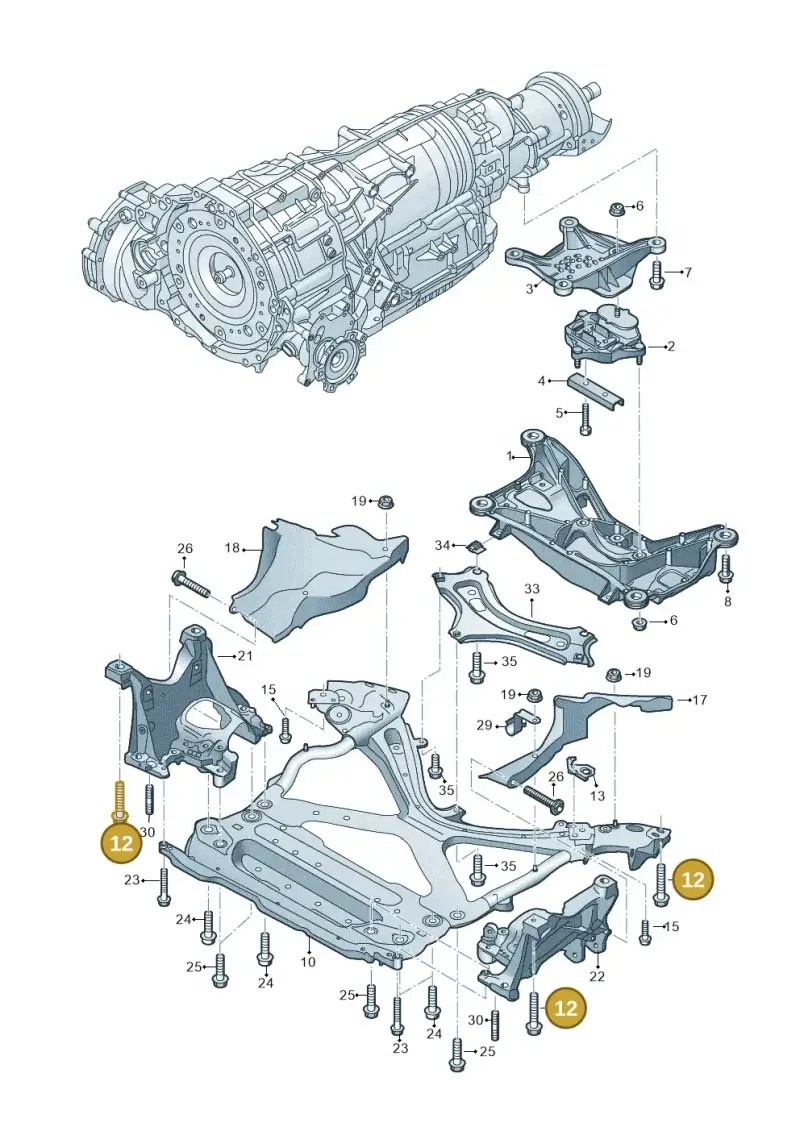 N91247202 — Audi A6 (2018-2025) diagram 896399700, position 12