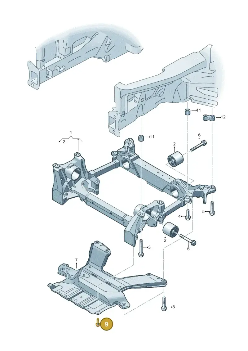 N91253501 — Audi Q8 e-tron (2018-2025) diagram 586399000, position 9