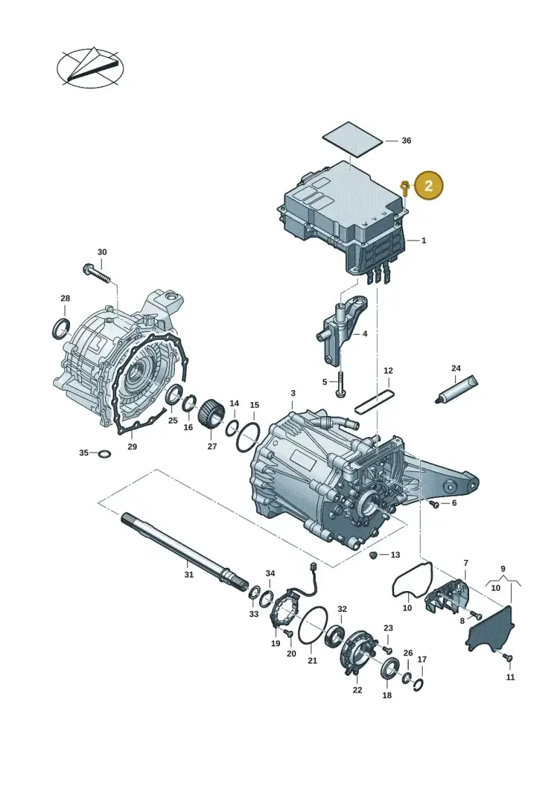 N91253501 — Audi RS e-tron GT (2020-2025) diagram 4j1901400, position 2