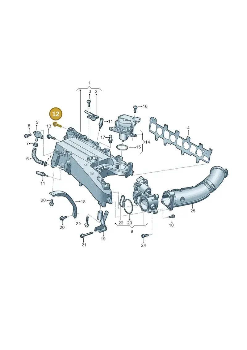 N91254401 — Volkswagen Passat estate (2023-) diagram 793129090, position 12