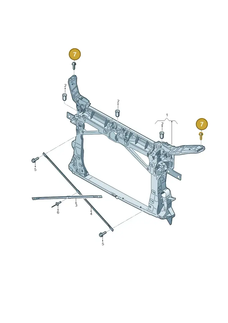 N91258801 — Audi A3 Cabriolet (2016-2020) diagram 778805000, position 7