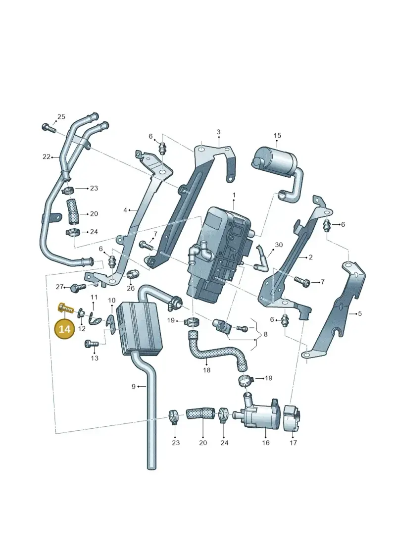 N91263201 — Volkswagen Amarok twin cab (2022-) diagram 894819700, position 14
