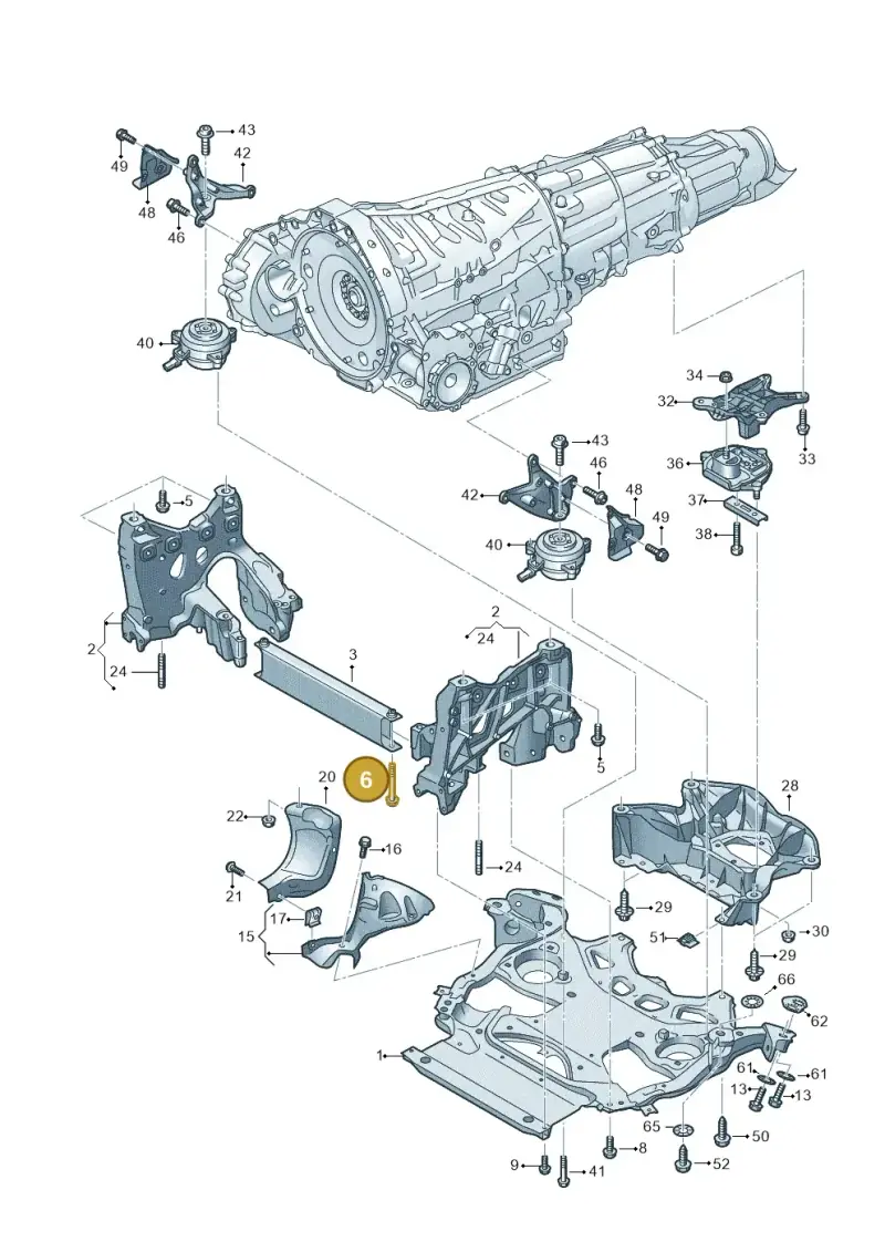 N91264301 — Audi RS6 Avant (2019-2025) diagram 537399000, position 6