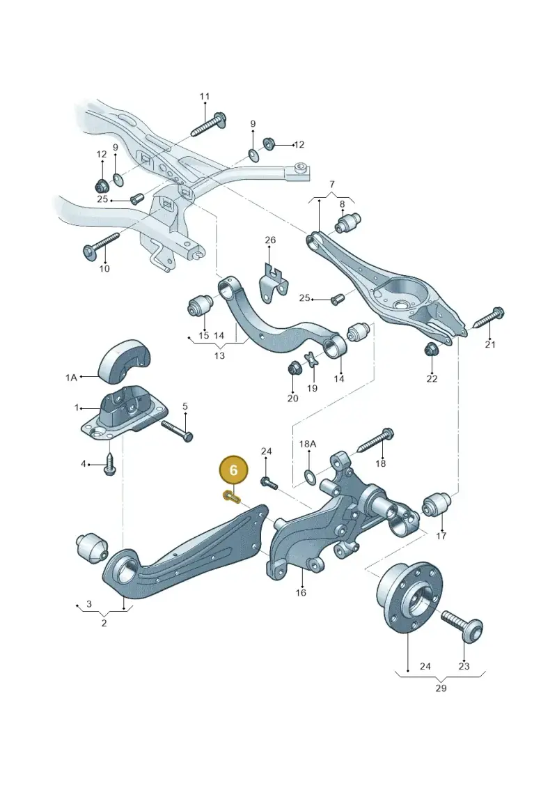 N91268601 — Volkswagen Teramont X (2021-2023) diagram 519505300, position 6