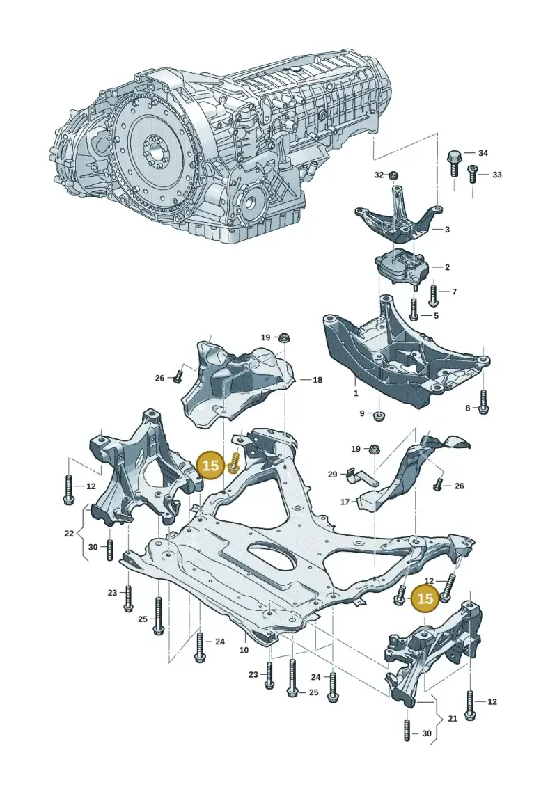 N91270501 — Audi A5 Limousine (2024-2025) diagram 8wk399100, position 15