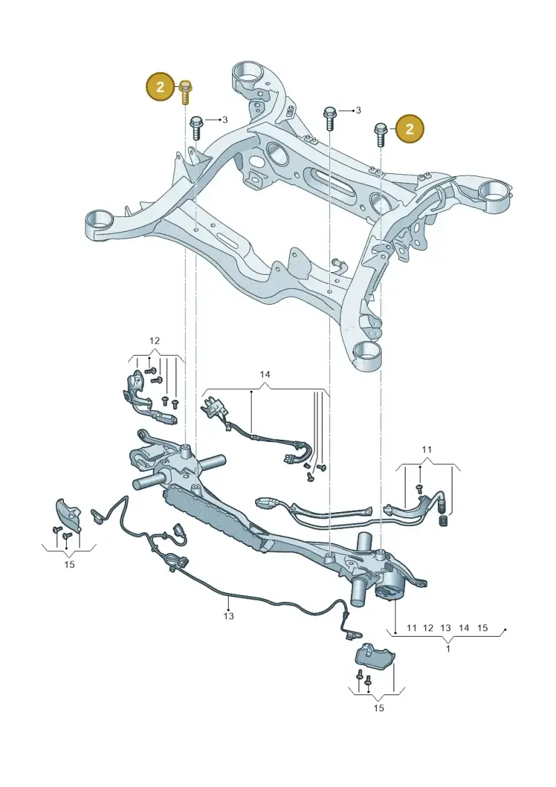 N91272901 — Audi A8 (2017-2025) diagram 838505150, position 2+3