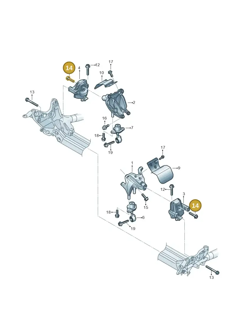 N91275001 — Volkswagen Touareg (2017-2023) diagram 439199700, position 14